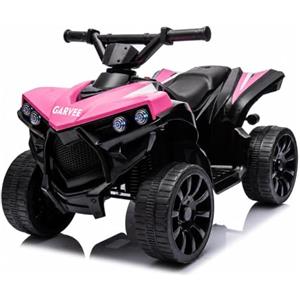 GarveeHome Quad ATV Elettrico Ricaricabile 6V Per Bambini, Veicolo Cavalcabile Con Luci Riproduzione Musicale e Clacson Integrato, Velocità Regolabile 1,5-3 Km/h, Sicuro Per Bambini a Partire Da 3 Anni