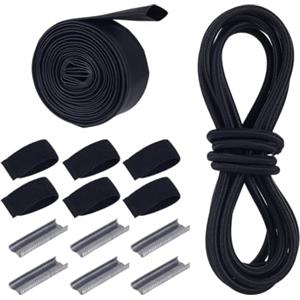 BENECREAT Cinghia Elastica di Ricambio con Linguetta di Trazione per Porta-Attrezzature da Wakeboard, Compatibile con Wakeboard, Wakesurf, Kneeboard e Tavola da Surf