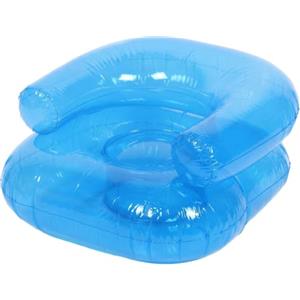 Ginwrek Sedia gonfiabile gonfiabile, ermetica, gonfiaggio rapido, per bambini e adulti, in PVC spesso, per campeggio e spiaggia, blu