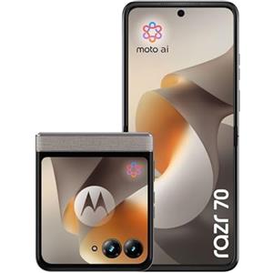 Motorola Razr 70 (telefono a conchiglia, 6,90/3,63-FHD+, fotocamera 50 MP, 8/256 GB, 4800 mAh, Android 16) Pantone Ematite