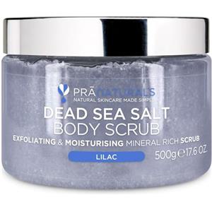 Pranaturals Scrub Corpo Rivitalizzante ai Sali del Mar Morto 500g, Esfoliante e Nutriente, Ricco di Minerali Naturali, Ideale per Tutti i Tipi di Pelle (Lilla)