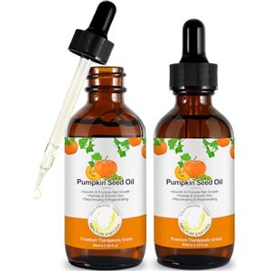 NVXNMSD Olio di semi di zucca biologico per capelli (60 ml) - Pumpkin Seed Oil 100 puro - perfetto per l'idratazione e la riparazione di capelli secchi e danneggiati
