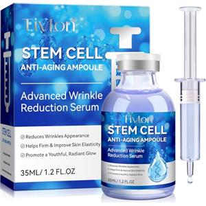 YijiaXingzhou Siero a cellule staminali per viso e corpo, Microneedling Siero antietà fiala per ridurre le rughe e rassodare la pelle, essenza viso idratante per uso con e senza micro needling