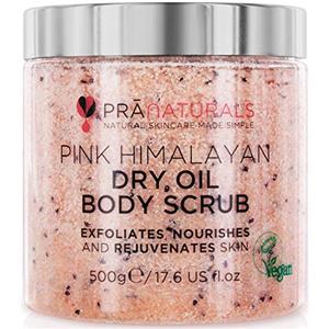 PraNaturals Scrub corpo al Sale dell'Himalaya PraNaturals 500 g, Ricco di minerali naturali e vitamine nutrienti, Elimina le cellule morte e ringiovanisce la pelle, Ideale per tutti i tipi di pelle