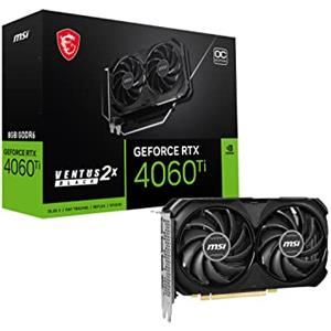 MSI Gaming GeForce RTX 4060 Ti 8GB GDRR6 128-Bit HDMI/DP Nvlink TORX Fan 4.0 Ada Lovelace Architecture Scheda grafica (RTX 4060 Ti Ventus 2X Nero 8G OC)