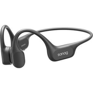 SANAG Cuffie a Conduzione Ossea, IP68 Impermeabili per Nuoto, MP3 Integrato 64GB, Bluetooth 6.0, Rivestimento in Silicone Liquido, Open Ear con AI Noise Cancelling, 9 Ore di Autonomia, Premium Sound