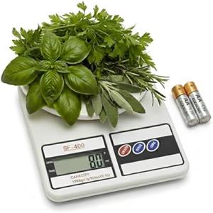 Generico Bilancia da Cucina Digitale Professionale 10kg/1g - Pesa Alimenti Alta Precisione con Display LCD, Funzione Tara e Autospegnimento - Design Compatto per Dieta, Pasticceria e Fitness (Batterie Incluse)