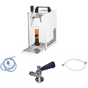 ich-zapfe.de Set Completo - Spillatore Birra con Pompa a Membrana - PYGMY 25/K, Dispenser Birra, Macchina per Birra 1-Linea, 35 Litri/h - Green Lin e, Keg:Senza