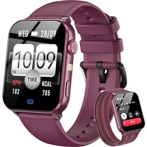 Blackview Smartwatch Uomo Donna, Effettua e Rispondi alle Chiamate,1,91'' Orologio Intelligente 100+ Modalità Sportive/Sonno/Cardiofrequenzimetro/SpO2/ Torcia per Android IOS