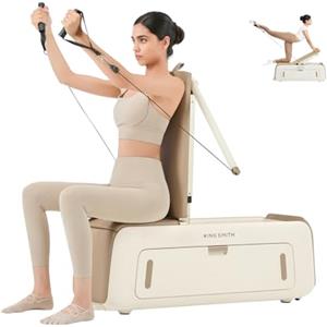KINGSMITH Panca Multifunzione Palestra Casa, Panca Palestra Pieghevole per l'allenamento del Corpo Intero Panchina di Estensione Posteriore per la Stazione della Panchina Palestra Multifunzione Compatta