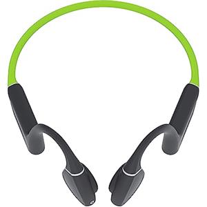 CREATIVE Outlier Free+ - Cuffie senza fili con trasduttori regolabili, protezione da saldatura e spruzzi IPX5, durata della batteria fino a 10 ore (grigio e verde lime)