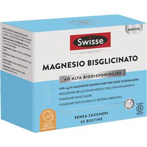 HEALTH AND HAPPINESS (H&H) IT. Swisse Magnesio Bisglicinato - Integratore per stanchezza fisica e mentale - 30 buste