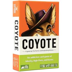Exploding Kittens - Tim Ferriss present Coyote, 10 minutes, Coyote Card Game, Party games, Ages 10+, 3-8 Players