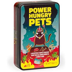 Exploding Kittens - Power Hungry Pets in Collectible Tin - 2-6 Players - Ages 7+ - 15 Minutes to Play - Strategic and Simple Card Game - Party Game, Family Game Night, Kid and Adult Card Game