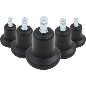 HJH Office 619002 - Piedini Per Pavimento, 10mm, Stand, in plastica, piccola sedia da ufficio per aliante, per tutti i piani, confezione da 5