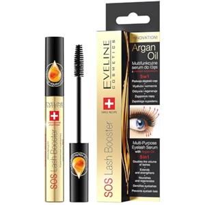 Eveline Cosmetics SOS Lash Booster Siero multifunzionale per ciglia con olio di argan 5in1, 10 ml