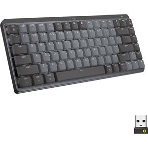 Logitech MX Mini Mechanical tastiera RF senza fili + Bluetooth QWERTY US International Grafite, Grigio