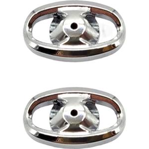 Drawup Coperchio laterale per mulinello da pesca in metallo per mulinelli Daiwa per lt - Grip Pill Cap parte di ricambio grigio 18,5 mm (argento 2 pezzi)
