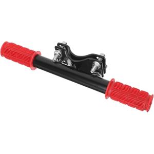 ibasenice Maniglia Posteriore per Seggiolino Bici Bracciolo Antiscivolo per Mountain Bike Adulto Supporto Sicurezza Sedile Bici Rosso con Viti di Fissaggio