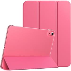 TiMOVO Cover Custodia Compatibile con iPad (A16) 11 Generazione 11 Pollici 2025/iPad 10 Generazione 10,9" 2022, Retro in PC Rigido Semi-Trasparente, Auto Sveglia/Sonno, Anguria Rossa