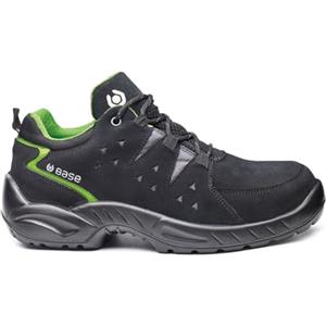 Base Protection Harlem Scarpa Antinfortunistica, da Uomo e Donna, Nero/Verde, Taglie 40