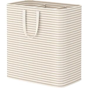 Lifewit Cesto Portabiancheria, Grande Cesta Portabiancheria Pieghevole con Manici Allungati, Portabiancheria Sporca, Laundry Basket per Vestiti, Asciugamani, Coperte, Beige, 150 L