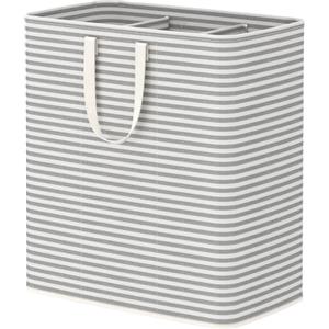 Lifewit Cesto Portabiancheria, Grande Cesta Portabiancheria Pieghevole con Manici Allungati, Portabiancheria Sporca, Laundry Basket per Vestiti, Asciugamani, Coperte, Grigio, 150 L