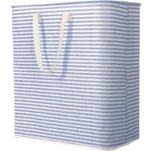 Lifewit Cesto Portabiancheria, Grande Cesta Portabiancheria Pieghevole con Manici Allungati, Portabiancheria Sporca, Laundry Basket per Vestiti, Asciugamani, Coperte, Blu, 100 L