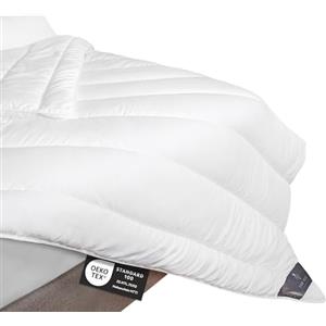 FH FAM' HOME HOME COSINESS Piumino 220x240 cm Microfibra Letto 150/160Morbido Ipoallergenico Lavabile Bianco Fabbricato in Europa
