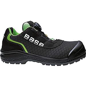 Base Protection Be-Ready ESD Scarpa Antinfortunistica, da Uomo e Donna, Nero/Verde, Taglie 45