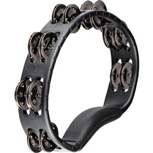 Meinl Percussion Meinl Hand Tambourine HTMT1BK, Steel Jingles - Tamburello