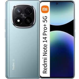 XIAOMI Redmi Note 14 Pro+ 5G Smartphone 8+256GB Batteria 5110mAh 6,67 Qualcomm SM7635 Snapdragon 7s Gen 3, con caricabatterie, senza NFC, Blu