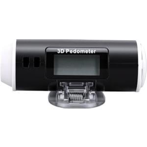 OPPWONG Contapassi Torcia Multifunzionale con Design a Clip Sicuro per attività Sportive di Jogging Pedometro 3D 250mAh