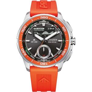 Citizen Orologio Promaster Wave Tracker Arancione JV3000-13E Diametro 42 mm Vetro Zaffiro Eco Drive