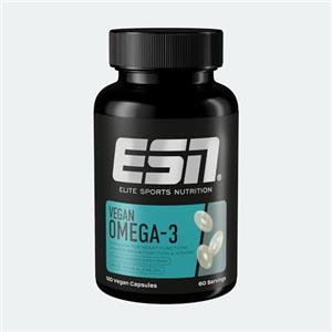 ESN Omega-3 Vegan, 120 capsule vegane, olio di alghe ad alto dosaggio, 216 mg di EPA e 432 mg di DHA per porzione
