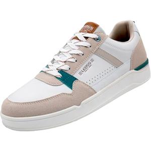 LEOSS ORIGINAL Scarpe Casual Sportive Uomo Scarpe da Corsa Uomo Leggere Traspiranti Confortevoli Ammortizzate Classiche Antiscivolo (Bianco, 42 EU, MU9575-2)