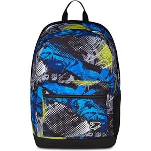 Seven Zaino Scuola Reversibile, Blu, Zaino Doppio Scomparto Con Auricolari Wireless, Tasca Porta PC e Tasca Porta Borraccia, Scuola Media e Superiore, Ragazzo