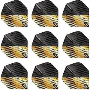 RED DRAGON Hardcore Premium Gold and Black Spot Freccette - 3 Set per confezione (totale 9 freccette)