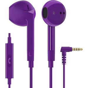 LUDOS FEROX Auricolari In-Ear Cuffie, Cuffiette con Filo e Microfono, 5 Anni di Garanzia, Cuffie Isolamento Acustico, Cuffiette Cellulare, Jack 3,5 mm per iPhone, Apple, Samsung, Huawei - Viola