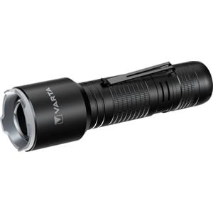 VARTA Torcia LED incl. 3x Pile AAA, Aluminium Light F30 Pro, lampada con tre modalità di illuminazione, luce con corpo in alluminio, impugnatura goffrata, antiurto