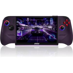 Cutesliving MSI Claw 8 EX AI+ - PC portatile da gioco con processore Intel Arc G3 Extreme, display IPS da 8 pollici a 120 Hz, trigger effetto Hall, Cooler Boost Hyperflow, batteria da 80 Wh per lunghe sessioni
