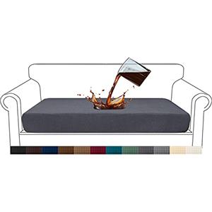 Granbest Premium Fodera per Cuscino per Divano, Impermeabile, Tessuto Jacquard ad Alta Elasticità (3 posti, Grigio)