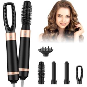 Bwaliffury Spazzola Asciugacapelli Multifunzione,Spazzola ad Aria Calda 1000W, Asciugacapelli Air Styler,3 Temperature,Spazzola Modellante Ad Aria Per Capelli Ricci, Volumizzante, Lisciante, Asciugare