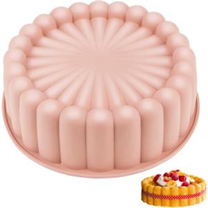 EXIN DEHCEN Stampo Silicone Torta, 20cm Stampi in Silicone Rotondi, Stampo Torta
