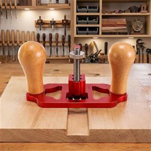 Zilimontt Pialla del router per la lavorazione del legno con profondità regolabile, per taglio tenone e scanalatura scanalatura, corpo in lega di alluminio, lame in acciaio al carbonio, 160 x 70 mm