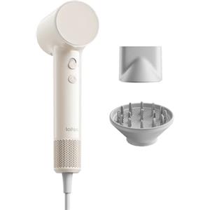 Laifen Air Asciugacapelli, 280g, Fino a 15× Più Veloce, Beige Sabbia | Diffusore e Lisciante, 200M Ioni, 110k rpm, 60dB, 2 Velocità & 5 Temperature, Asciugatira 3min, Modalità Bambino, Viaggio