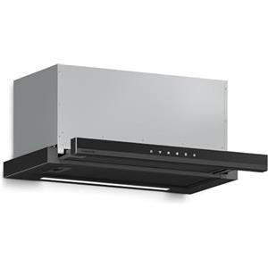 Klarstein Velaire Cappa Aspirante 60 cm, Telescopica da Incasso, 896 m³/h, Classe A++, Touch, LED, Filtro Carbone, Silenziosa, Cappa Cucina 60 cm, Nero
