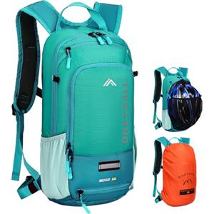 LOCAL LION Zaino MTB, Zaino Bicicletta 10L con Cappuccio Impermeabile e Copricasco, Zaini Ciclismo Leggero, Zainetti Mountain Bike Traspirante Uomo Donna per Sciare Enduro Trail Running Moto Trekking