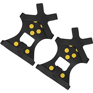 CHICIRIS 10 Borchie Antiscivolo Ghiaccio Scarpette da Arrampicata Ramponi in Gomma Morbida TPE Copriscarpe 10 Borchie in Acciaio Inossidabile per Escursionismo Pesca Sul Ghiaccio Alpinismo Sci