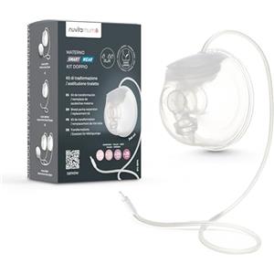 Nuvita Kit di Conversione Efficiente per Materno Smart Wear 1287W - Trasforma il Tuo Tiralatte Elettrico da Singolo a Doppio con Adattamento Regolabile e Collegamento Facile